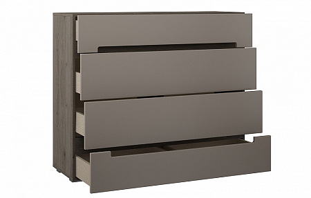 Комод Анри АН-108.01, Д4, Давос Трюфель+Темный лен Комод Анри АН-108.01, Д4, Давос Трюфель+Темный лен